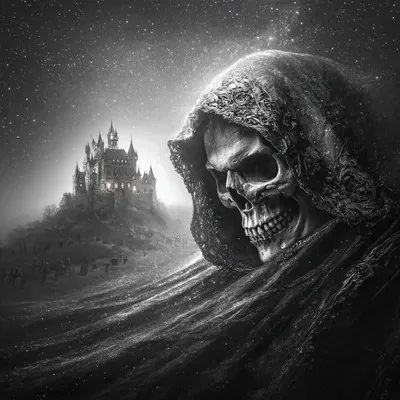 Surrealistic, Illustration, Pixel, Black, Cyberpunk, Vintage, Halloween, Dark fantasy, Film