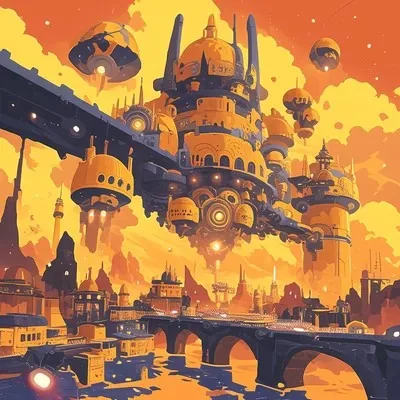 2D, Orange, Illustration