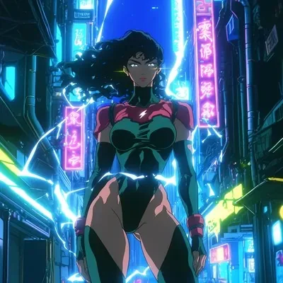 Anime, Illustration, Vintage, Cyberpunk