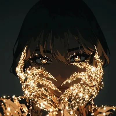 Anime, Golden, Dark fantasy