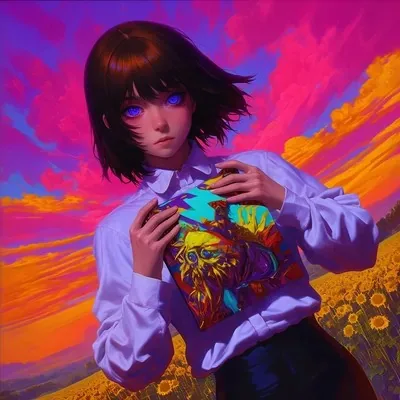 Surrealistic, Anime, Purple, Dark fantasy