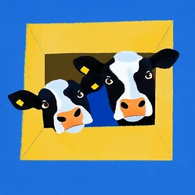 Flat Vector, Blue, Illustration