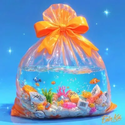 Surrealistic, Orange, Vintage