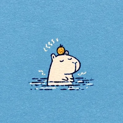 Illustration, Cute, Minimalism, Blue, Manga art