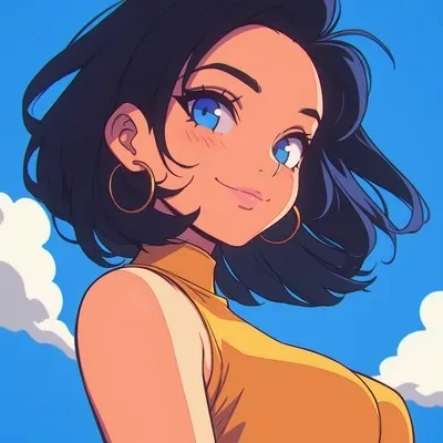 Anime, Orange, Blue