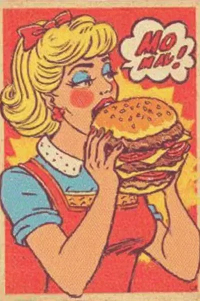 Comic book, Vintage, Pop, Red, Illustration