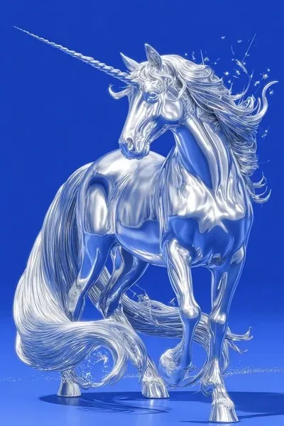 3D, Surrealistic, Blue