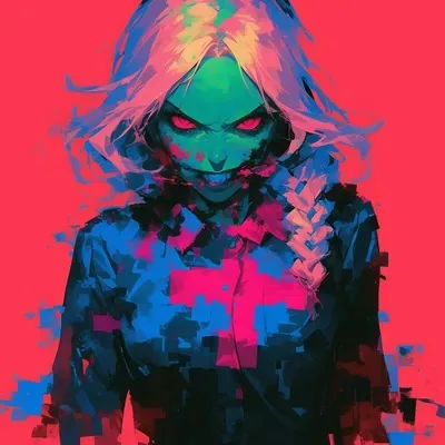 Pink, Illustration, Dark fantasy