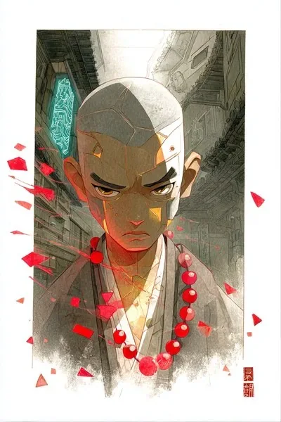 Ink and watercolor, Illustration, Eastern aesthetics