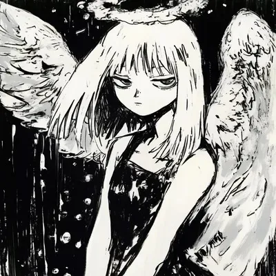 Manga art, Blue, Comic book, Illustration, Dark fantasy