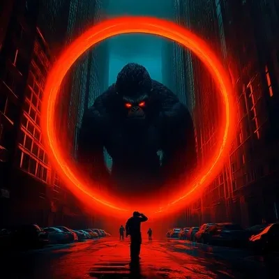 Red, Surrealistic, Cyberpunk, Sci-fi, Film