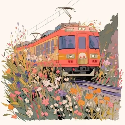 Pink, Illustration, Cute
