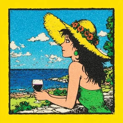 Yellow, Cartoon, Vintage