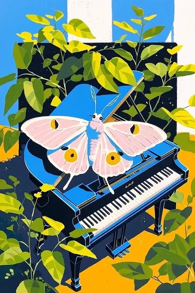 Anime, Illustration, Pop, Oil painting