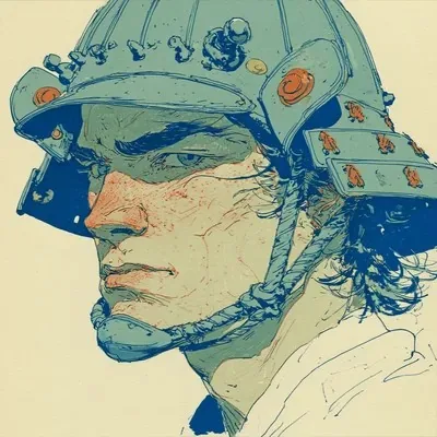 Illustration, Vintage, Manga art, Line art