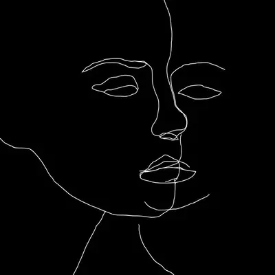 Line art, Black