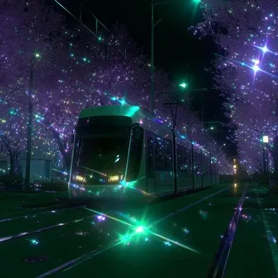 Surrealistic, Green, Purple