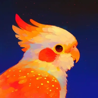 Red, Cartoon, Golden, Cute