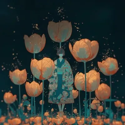 Illustration, Dark fantasy, Eastern aesthetics