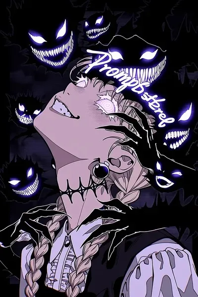 Anime, Dark fantasy, Poster design, Vintage