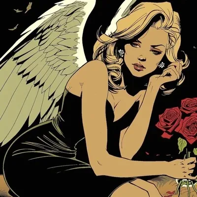 Manga art, Black, Vintage, Comic book, Illustration