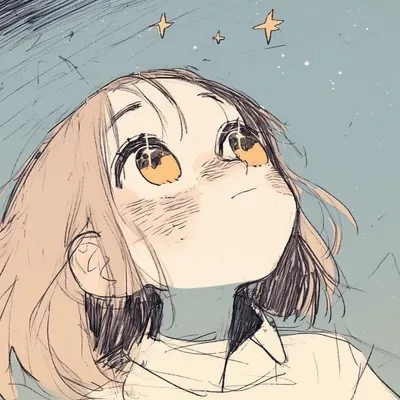 Manga art, Blue, Cute