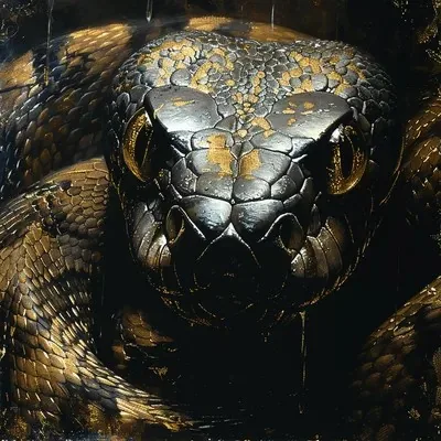 Black, Dark fantasy, Oil painting