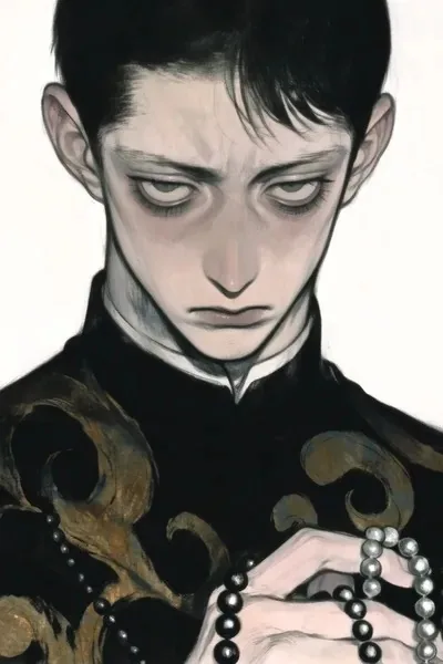 Dark fantasy, Manga art, Ink and watercolor