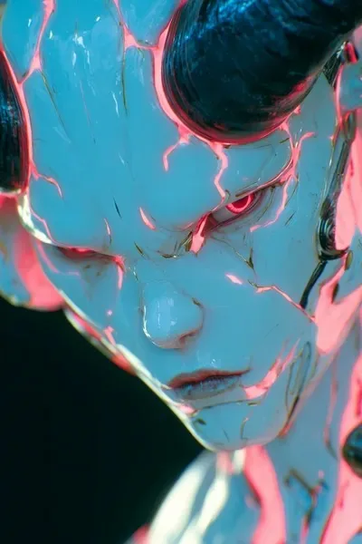 Cyberpunk, Dark fantasy, 3D, Neon