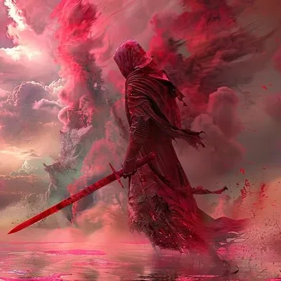 Surrealistic, Red, Dark fantasy