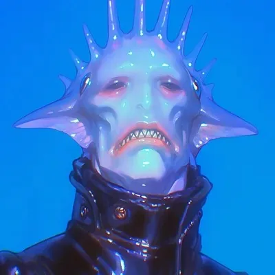 Anime, Blue, Dark fantasy