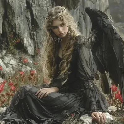 Oil painting, Black, Dark fantasy