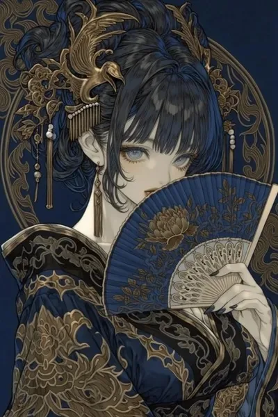 Illustration, Line art, Blue