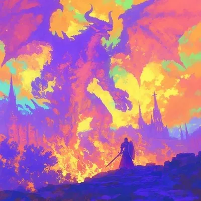 Cartoon, Purple, 2D, Illustration
