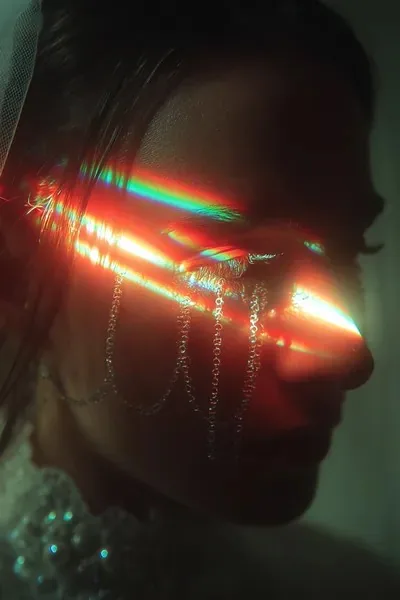 Photography, Cyberpunk, Neon, Surrealistic, Red