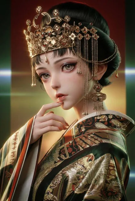 Convert character into a modern cinematic 3D render with a high-fashion grade, punchy yet natural contrast, filmic color