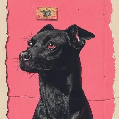 Vintage, Illustration, Pink
