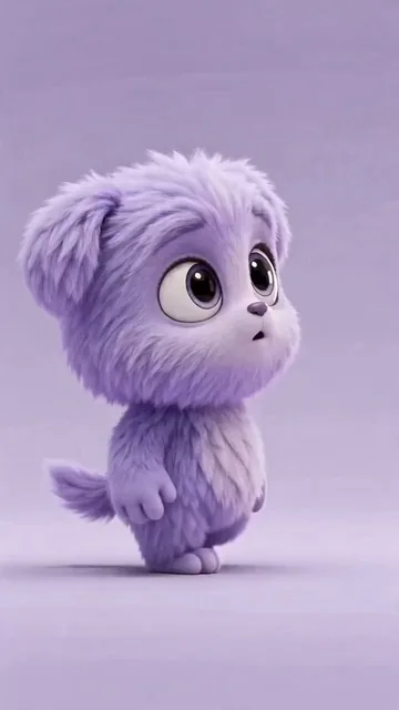 Create a 4-second ultra-cute vertical animated character video.