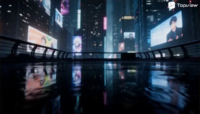Original Action Short Film: It opens with a futuristic city with almost real movie texture, gradually transitioning to a