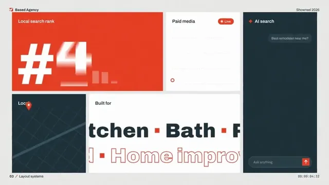 Dynamic 15-Second Agency Showreel Motion Graphics