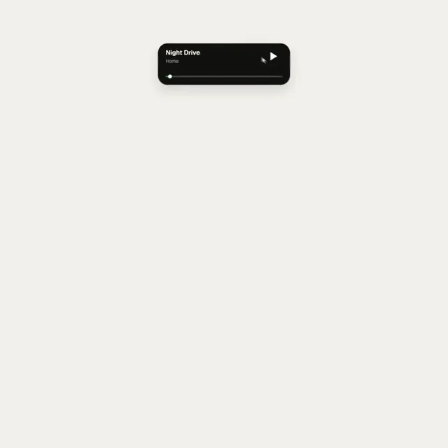 One-Shape UI Morph Motion Loop in Black and White