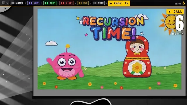Self-Referential Recursion Explainer in Many Styles