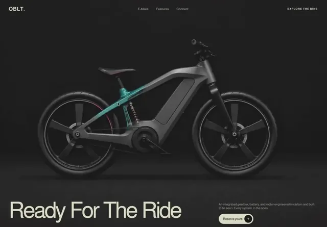 OBLT E-Bike Header With Cursor X-Ray Reveal