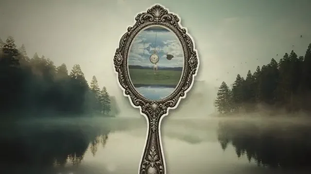 Infinite Zoom Through Vintage Collage Landscapes