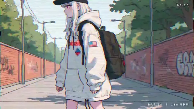 Psychedelic Glitch Anime Music Video via Canvas