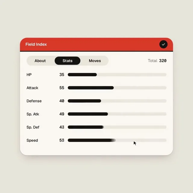 Pokemon Pokedex Morphing UI Motion Film