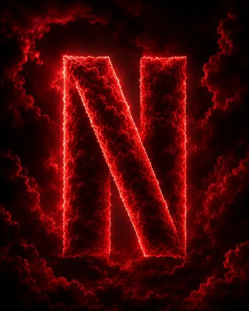 A brand logo sculpted from thick, realistic volumetric clouds, set against a dramatic, stormy sky with cinematic lighting.