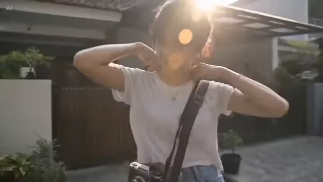 A demonstration of AI-generated video with consistent character appearance and realistic camera movements.