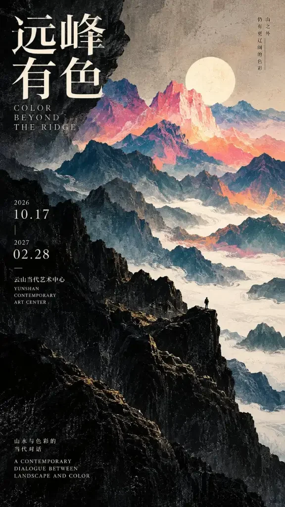Vertical editorial poster design featuring bold rock strata, dark textural contrast, and precise typography in a 9:16 aspect ratio.