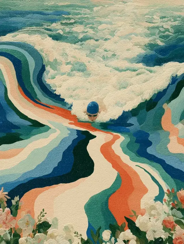 A peaceful underwater scene with vibrant marine life, evoking a sense of serenity and natural beauty.